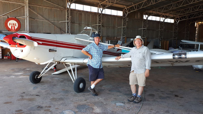 2021 SA State Gliding Championships Tug Pilots Kent Andrew and John Stobie
